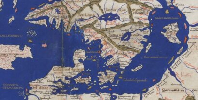 Carte réalisée à partir de la Géographie de Ptolémée